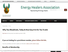 Tablet Screenshot of energyhealersassociation.org